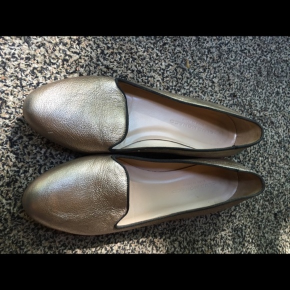 Club Monaco metallic rose gold loafer flats - Picture 3 of 7